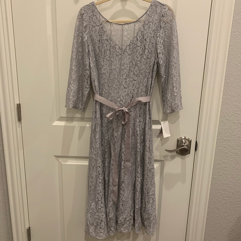 Alex Evenings Platinum Dress